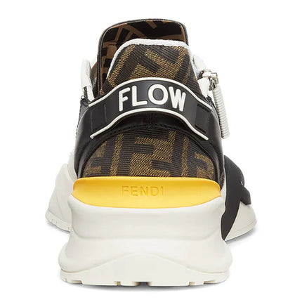 Fendi Flow White Leather Low-Tops