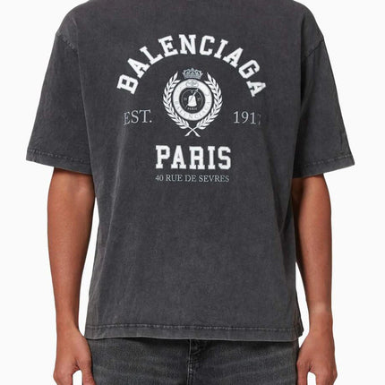 BALENCIAGA College 1917 Medium Fit T-shirt in Vintage Cotton Jersey