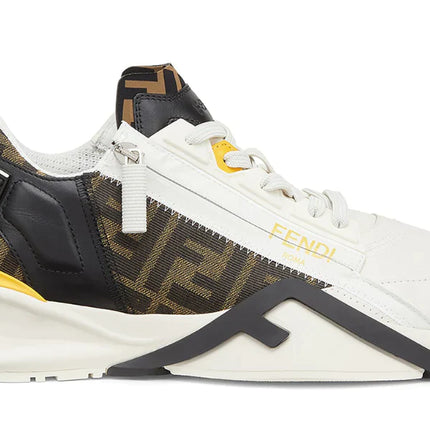 Fendi Flow White Leather Low-Tops