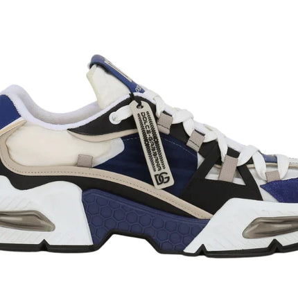 Dolce & Gabbana Men's Blue Mixed-material Airmaster Sneakers