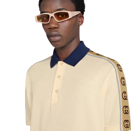 Gucci Polo with Interlocking G stripe