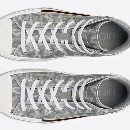 Dior B23 High-top Sneaker "Dior Gray Cd Diamond Canvas"