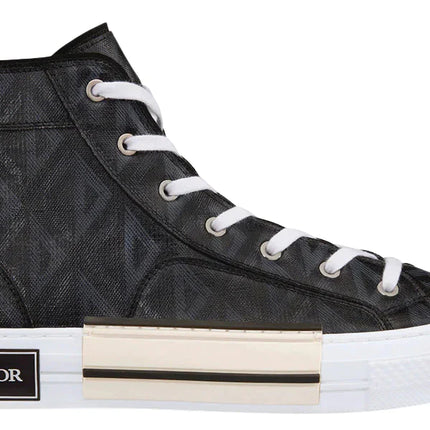 Dior B23 High-top Sneaker "Black CD Diamond Canvas"