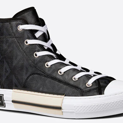 Dior B23 High-top Sneaker "Black CD Diamond Canvas"
