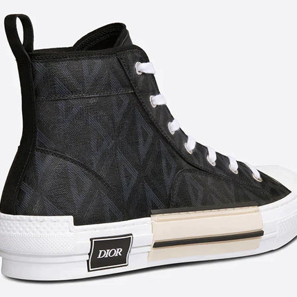 Dior B23 High-top Sneaker "Black CD Diamond Canvas"