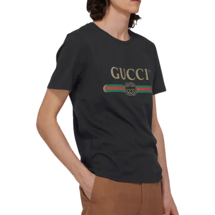 GUCCI Oversized cotton T-shirt with logo