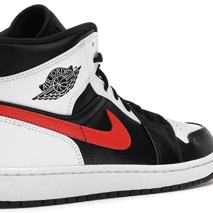 Jordan 1 Mid Black Chile Red White