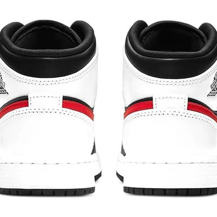Jordan 1 Mid Black Chile Red White