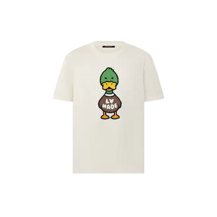 Louis Vuitton INTARSIA JACQUARD DUCK SHORT-SLEEVED CREWNECK