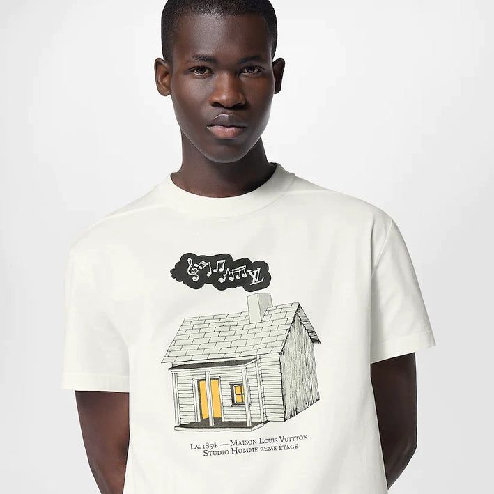 LOUIS VUITTON HOUSE PRINTED T-SHIRT