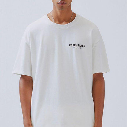 Fear of God Essentials Core T-shirt BLANC AND BLACK