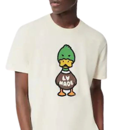 Louis Vuitton INTARSIA JACQUARD DUCK SHORT-SLEEVED CREWNECK